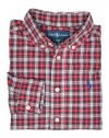 Ralph Lauren Toddler Boy's Blake Plaid Shirt (4/4T, Red Multi)