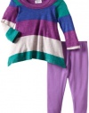 Splendid Littles Baby-girls Infant Colorblock Rugby Tunic Set, New Zealand, 6-12 Months