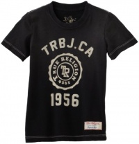 True Religion Boys 2-7 TRBJ Stamp Short Sleeve T-Shirt, Black, Small True Religion Boys 2-7 TRBJ Stamp Short Sleeve T-Shirt, Black, Small