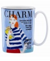 Full of fabulous advice, the Make Headlines Travel Bright mug reads witty and chic with a colorful illustration and cover lines that echo your favorite travel mags. A great gift from kate spade new york.