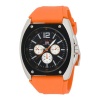 U.S. Polo Assn. Men's US9051 Black Dial Orange Rubber Strap Watch