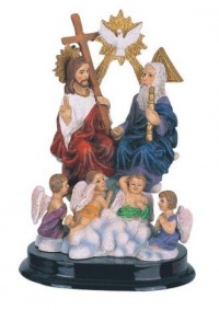5 Inch Holy Trinity Son Father Ghost Angel Religious Figurine Decor 5 Inch Holy Trinity Son Father Ghost Angel Religious Figurine Decor