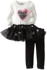Blueberi Boulevard Baby-girls Infant Lace Heart Knit Set With Mesh Tutu Skirt, Cream, 12 Months Blueberi Boulevard Baby-girls Infant Lace Heart Knit Set With Mesh Tutu Skirt, Cream, 12 Months