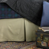Lauren by Ralph Lauren Bedding University Tan Chino QUEEN Bedskirt Lauren by Ralph Lauren Bedding University Tan Chino QUEEN Bedskirt