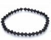 Melanoma Skin Cancer Awareness Black Genuine Swarovski Crystal Bracelet