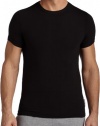 Calvin Klein Men's Steel Micro S/S Crew, Black, Large