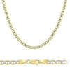 Solid 14k Yellow n White Gold Gucci Mariner Necklace 3mm 16