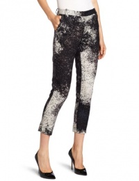 HALSTON HERITAGE Women's Cropped Pant In Monet Cloud Print