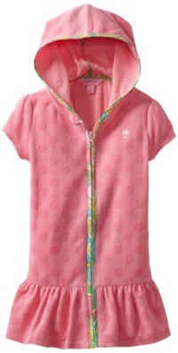 Lilly Pulitzer Girls 2-6X Cassine Cover-Up, Pretty Pink Big Spring, X-Small Lilly Pulitzer Girls 2-6X Cassine Cover-Up, Pretty Pink Big Spring, X-Small