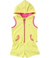 Nautica Trotter Romper (Sizes 7 - 16) - light yellow, 10