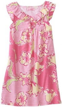 Lilly Pulitzer Girls 2-6X Mini Clare Dress, Hotty Pink Day Lilly, Small