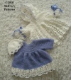 Lilac Hooded Jacket Dress Baby Crochet Pattern 158 USA