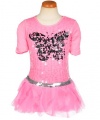 Beautees Let's Dance Dress (Sizes 4 - 6X) - pink, 6