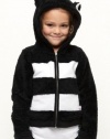 Roxy Kids Girls 2-6x Teenie Wahine Party Animal Hooded Jacket, Black/White Stripe, Small