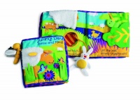 Manhattan Toy Soft Activity Book with Tethered Toy, Sunny Day Manhattan Toy Soft Activity Book with Tethered Toy, Sunny Day