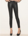 GUESS Brittney Skinny Ponte Pants with Zippers, JET BLACK (24)