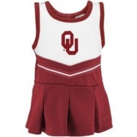 Nike Oklahoma Sooners Girls Toddler Cheerleader Set 4T Nike Oklahoma Sooners Girls Toddler Cheerleader Set 4T