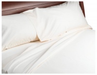 500-Thread-Count Cotton Sateen King Sheet Set, Ivory 500-Thread-Count Cotton Sateen King Sheet Set, Ivory