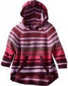 Energie Girls 7-16 Serena Striped Sweater Poncho, Grape Jam Combo, Large