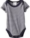 Splendid Littles Unisex-Baby Newborn Always Mini Striped Onesie, Navy, 6-12 Months