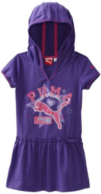 Puma - Kids Girls 2-6X Little Hoodie Dress Set, Purple, 6X Puma - Kids Girls 2-6X Little Hoodie Dress Set, Purple, 6X