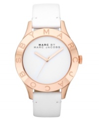 Freshen up your sunny weekend look with this clean watch from Marc by Marc Jacobs. Freshen up your sunny weekend look with this clean watch from Marc by Marc Jacobs.