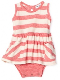 Splendid Littles, Oatmeal Streaky Stripe Onesie Dress, Cherry, 12-18 Months Splendid Littles, Oatmeal Streaky Stripe Onesie Dress, Cherry, 12-18 Months