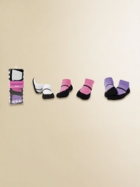 Six pairs of colorful, Mary Jane-printed socks, packaged in an adorable keepsake box.Cotton/Nylon/SpandexMachine washImported Six pairs of colorful, Mary Jane-printed socks, packaged in an adorable keepsake box.Cotton/Nylon/SpandexMachine washImported