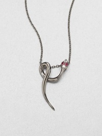 EXCLUSIVELY AT SAKS.COM From the Meadowlark Collection. An exotic yet minimalist design featuring a snake pendant accented with sparking white sapphires and rich rubies on a link chain. Black rhodium-plated sterling silverWhite sapphire and rubyLength, about 16-18 adjustablePendant size, about .6Lobster clasp closureImported EXCLUSIVELY AT SAKS.COM From the Meadowlark Collection. An exotic yet minimalist design featuring a snake pendant accented with sparking white sapphires and rich rubies on a link chain. Black rhodium-plated sterling silverWhite sapphire and rubyLength, about 16-18 adjustablePendant size, about .6Lobster clasp closureImported