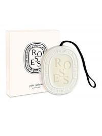 An innovative new way to scent your surroundings, specifically designed for small spaces such as wardrobes and drawers. The porcelain pendant contains a highly scented hard wax palette that will gradually release its scent for 2-3 months or longer. The pendant is fitted with a ribbon for hanging purposes. This scent is a mixture of antique rose petals and geranium leaves, evoking the world's most universally loved flowers. An innovative new way to scent your surroundings, specifically designed for small spaces such as wardrobes and drawers. The porcelain pendant contains a highly scented hard wax palette that will gradually release its scent for 2-3 months or longer. The pendant is fitted with a ribbon for hanging purposes. This scent is a mixture of antique rose petals and geranium leaves, evoking the world's most universally loved flowers.