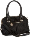 Anne Klein Mane Trinity AA-0025010AA Satchel,Black/Black,One Size