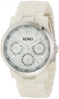 XOXO Women's XO5518 Ivory Bracelet with Silver Case Watch