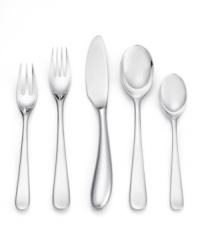 Japan's premier manufacturer of stainless steel flatware, Yamazaki, has been crafting only the finest designs for place settings since 1918. Contemporary Aquatique Ice flatware is unique without being too showy. With a brushed, frosted luster, each piece has a curvaceous design that reflects the soft rolling motion of the sea. Lifetime warranty against manufacturer's defects. Japan's premier manufacturer of stainless steel flatware, Yamazaki, has been crafting only the finest designs for place settings since 1918. Contemporary Aquatique Ice flatware is unique without being too showy. With a brushed, frosted luster, each piece has a curvaceous design that reflects the soft rolling motion of the sea. Lifetime warranty against manufacturer's defects.