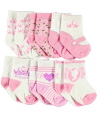 6 Pairs Pink Disney Princess Socks 6 Pairs Pink Disney Princess Socks