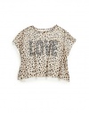 THE LOOKSheer cheetah print in frontBeaded Love print in frontSheer lace backTHE MATERIALPolyesterCARE & ORIGINMachine washMade in USA