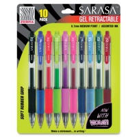 Zebra's Sarasa Gel Retractable Pen, 0.7mm, Assorted, 10 Pack (46881) Zebra's Sarasa Gel Retractable Pen, 0.7mm, Assorted, 10 Pack (46881)