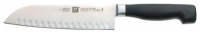 Zwilling J.A. Henckels Twin Four Star Series 7-Inch Santoku Knife with Hollow Edge Zwilling J.A. Henckels Twin Four Star Series 7-Inch Santoku Knife with Hollow Edge