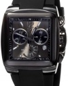 ESQ by Movado Men's 07301370 Bracer Black Rubber Strap Black Rectangular Dial Watch