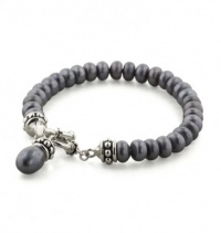 7 3/4 Bracelet Fresh Water Black Pearls 7.5-8 MM Cultured With Pallini Toggle Clasp - Honora 7 3/4 Bracelet Fresh Water Black Pearls 7.5-8 MM Cultured With Pallini Toggle Clasp - Honora