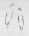 A classic hoop design with a chic buckle detail. Ion-plated steelLength, about 2.25Post backImported 