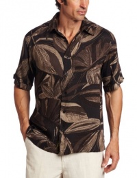 Cubavera Men's Short Sleeve Rayon Print Shirt