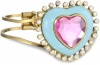 Betsey Johnson Candy Land Heart Hinged Bangle Bracelet