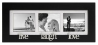 Malden Live-Laugh-Love 3-Picture Wood Frame, 2-by-3-Inch, Black Malden Live-Laugh-Love 3-Picture Wood Frame, 2-by-3-Inch, Black