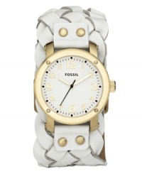 Fossil takes the white watch trend and mixes in a vintage twist. Fossil takes the white watch trend and mixes in a vintage twist.