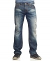 In a denim daze? Break out of your funk with these heavily washed jeans from Affliction.
