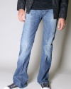 Diesel Mens Denim Jeans - Straight Leg - Slight Boot Cut - Faded Wash