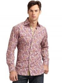 THE LOOKVivid paisley pattern throughoutButton down collarSignature square buttonsShort sleeves with tab button cuffsPleated dual button flap pockets at chest Contrast logo embroidery at back yokeTHE MATERIALCottonCARE & ORIGINMachine washImported THE LOOKVivid paisley pattern throughoutButton down collarSignature square buttonsShort sleeves with tab button cuffsPleated dual button flap pockets at chest Contrast logo embroidery at back yokeTHE MATERIALCottonCARE & ORIGINMachine washImported