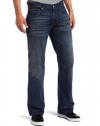 7 For All Mankind Men's 'A' Pocket Classic Bootcut Jean in Dusk Blue