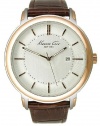 Kenneth Cole New York Leather Silver Dial Men's watch #KC1733