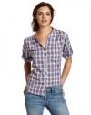 Carhartt Women's 3/4 Sleeve Plaid Button Down Shirt